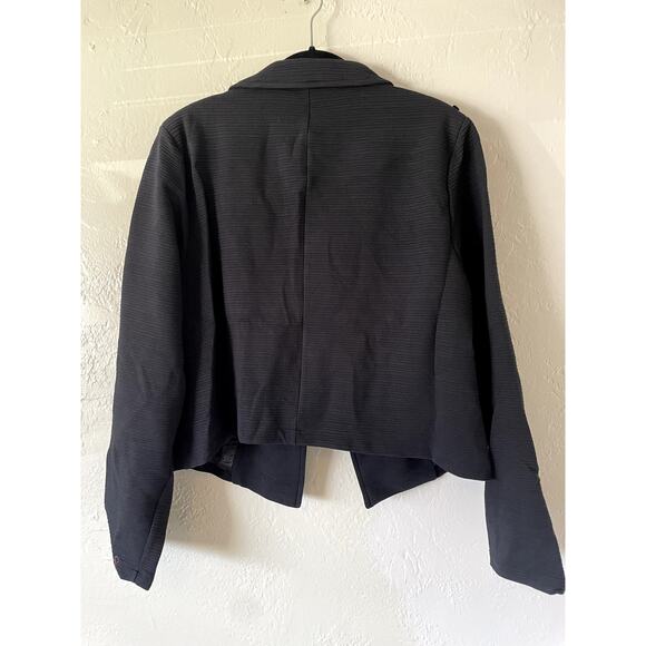 NWT Torrid Black Cropped Military Jacket Coat Blazer Preppy Academic Stretch 3X - Picture 5 of 11